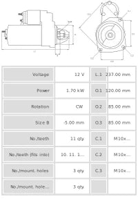 Motor de Arranque S3002