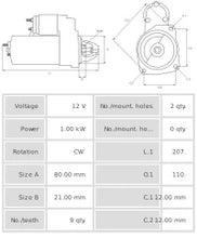 Cargar imagen en el visor de la galería, Motor de arranque S2080S
