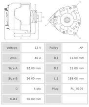 Cargar imagen en el visor de la galería, ALTERNADOR NUEVO A0015
