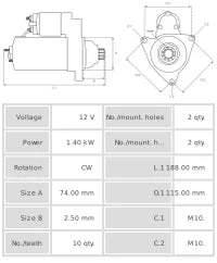 Motor de arranque S6213S
