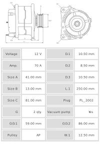 ALTERNADOR NUEVO A0829S