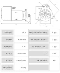 Motor de arranque S0446