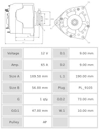 ALTERNADOR NUEVO A0141