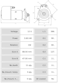 Motor de arranque S0652S