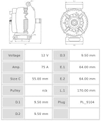 ALTERNADOR NUEVO A3078