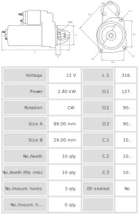 Motor de arranque S4005