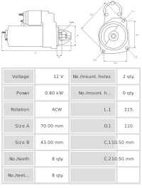 Motor de arranque S2017