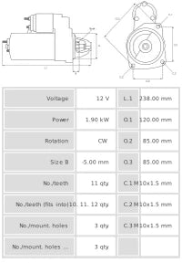 Motor de Arranque S3027