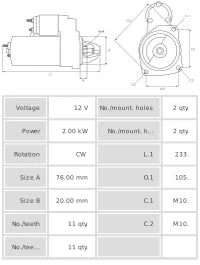 Motor de arranque S6075