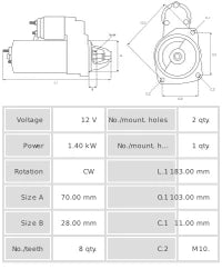Motor de arranque S5228