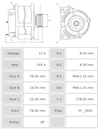ALTERNADOR NUEVO A9022