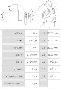 Motor de Arranque S0100