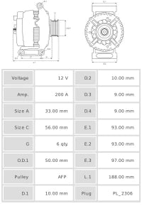 ALTERNADOR NUEVO A0503