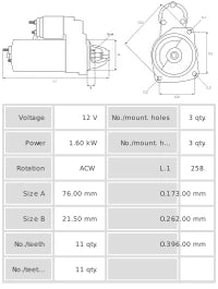 Motor de arranque S0459