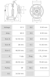 ALTERNADOR NUEVO A4008