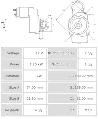 Motor de arranque S6245S