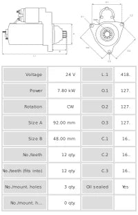 Motor de arranque S1028