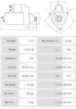 Cargar imagen en el visor de la galería, Motor de arranque S1031
