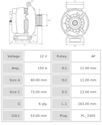 ALTERNADOR NUEVO A0282