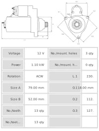 Motor de arranque S0477PR