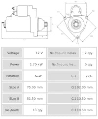 Motor de arranque S5386S