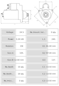 Motor de arranque S5052