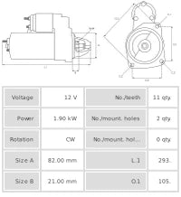 Motor de arranque S0546