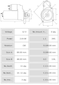 Motor de arranque S0251