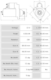 Motor de arranque S6094