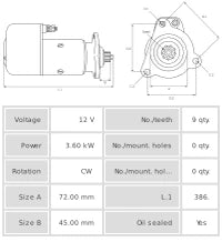 Motor de arranque S0715S