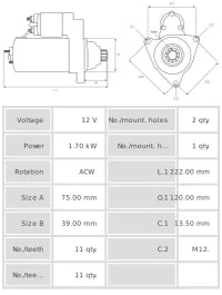 Motor de arranque S6047