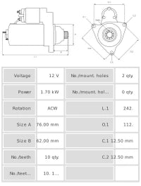 Motor de Arranque S0243