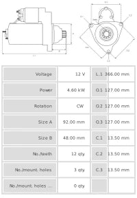 Motor de Arranque S0136